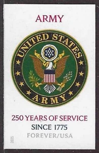 USA Sc. 6003a (F) U.S. Army 2025 MNH single ***NO DIE CUTS*** - Picture 1 of 1