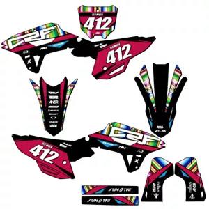 2022-2024 CRF 250 RX SERAPE Black Senge Graphics Kit Compatible with Honda - Picture 1 of 10