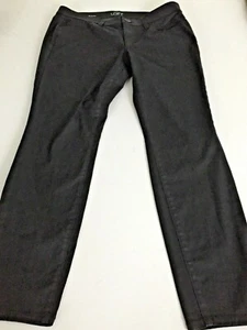 Pantalones Ann Taylor Loft Talla 10 Modernos Ajustados Negros Algodón Spandex Ins 30" W 17" - Imagen 1 de 8