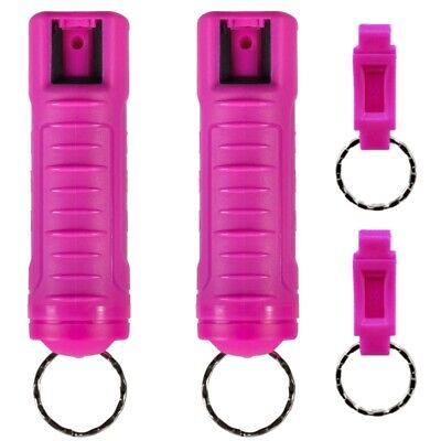 2 Pack Police Magnum Pepper Spray 1/2oz Hot Pink Molded Keychain Quick Release • 12.99$