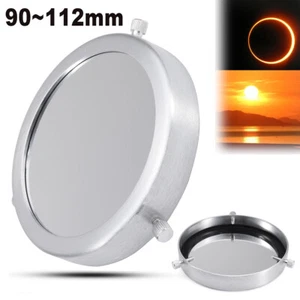 90-112mm Solar Filter Sun Lens Film Metal Cover 5.0 For Astronomical Telescope - Zdjęcie 1 z 8