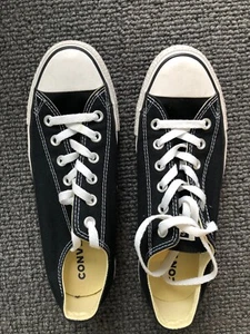 Womens Chuck Taylor All Star Canvas Low Top Sneaker in Black Size 9 NEW - Picture 1 of 4