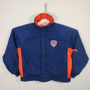 Vintage Logo 7 Chicago Bears Jacket Men's Size XL Blue and Orange - Picture 1 of 10