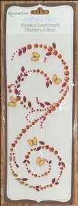 Recollections Boutique Fleur Rhinestone- Butterflies Gems Scrapbook Stickers 3D - Picture 1 of 3