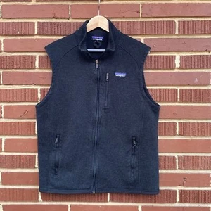 Patagonia Men’s Better Sweater Black Vest Size Large - Picture 1 of 5