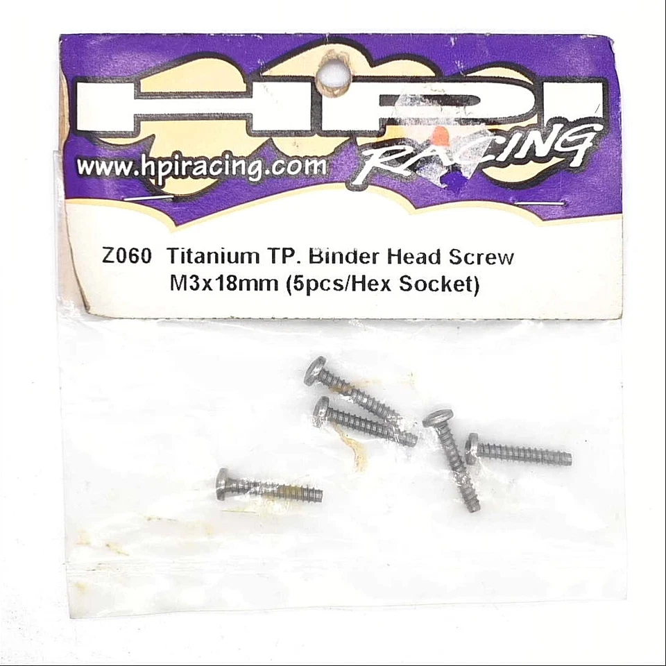 HPI Racing Titanium Binder Head Screw M3x18mm Hex Socket Hardware Z060 - Image 1 of 1