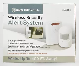 Bunker Hill Security Wireless Driveway Alert System New Range 400 Ft. Infrared - Picture 1 of 3