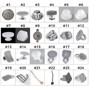 Dental Orthodontic Bondable Lingual Button Crimpable Hook Mesh Base Button Chain - Picture 1 of 26