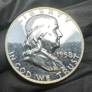 1958 Proof Franklin Half Dollar 50¢ - Raw - Picture 1 of 2
