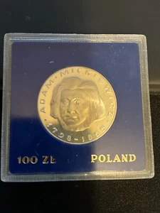 Polen, Volksrepublik 100 Zloty 1978 MW Adam Mickiewicz Münze - Bild 1 von 2