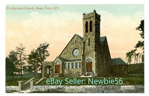 Stony Point NY -PRESBYTERIAN CHURCH- Color Postcard Rockland County - Picture 1 of 2