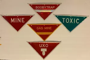 Military Hazard Signs - LOOK - Picture 1 of 1