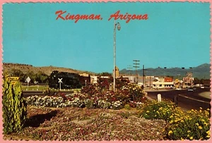 Postcard - Junction Of U. S. 66 And U. S. 93 At Kingman, Arizona - Picture 1 of 2