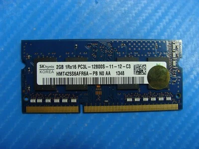 Asus 13.3" Q301LA-BSI5T17 SO-DIMM 2GB Memory RAM PC3L-12800S HMT425S6AFR6A-PB - Image 1 of 2