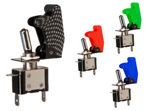 👍 Kill-Switch Schalter mit LED, 12V / 20A, KFZ Kippschalter, Farben 