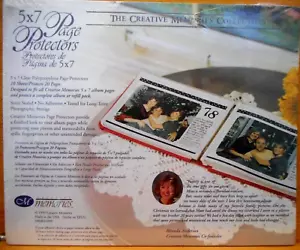 Menge 2 Creative Memories 5x7" Seitenschutzfolien je 10 Blatt Neu 1999 & 2001 - Bild 1 von 2