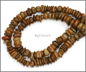 16" Brown Mother of Pearl Rondelle Beads 8mm #75079 - Bild 1 von 1
