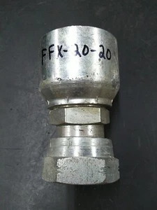 FFX-20-20 Hydraulic Hose Crimp Fitting 1-1/4" Hose to Swivel Female ORFS-20 - Picture 1 of 3
