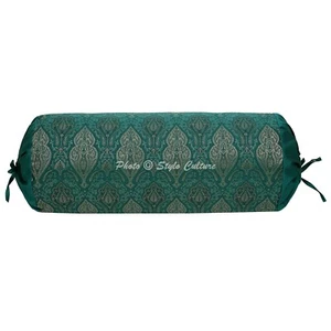 Brocade Jacquard Hot Dog Pillow Case Car Sofa Boho Room Decorative Bolster Cover - Picture 1 of 5