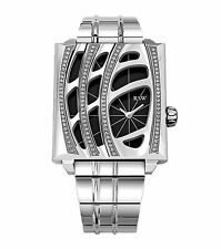 RSW Women's 6020.BS.S0.1.D1 Wonderland Stainless Steel Black Dial Diamonds Watch