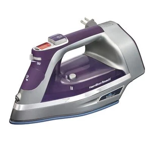Hamilton Beach Durathon Digital Retractable Cord Iron, Purple - Picture 1 of 7