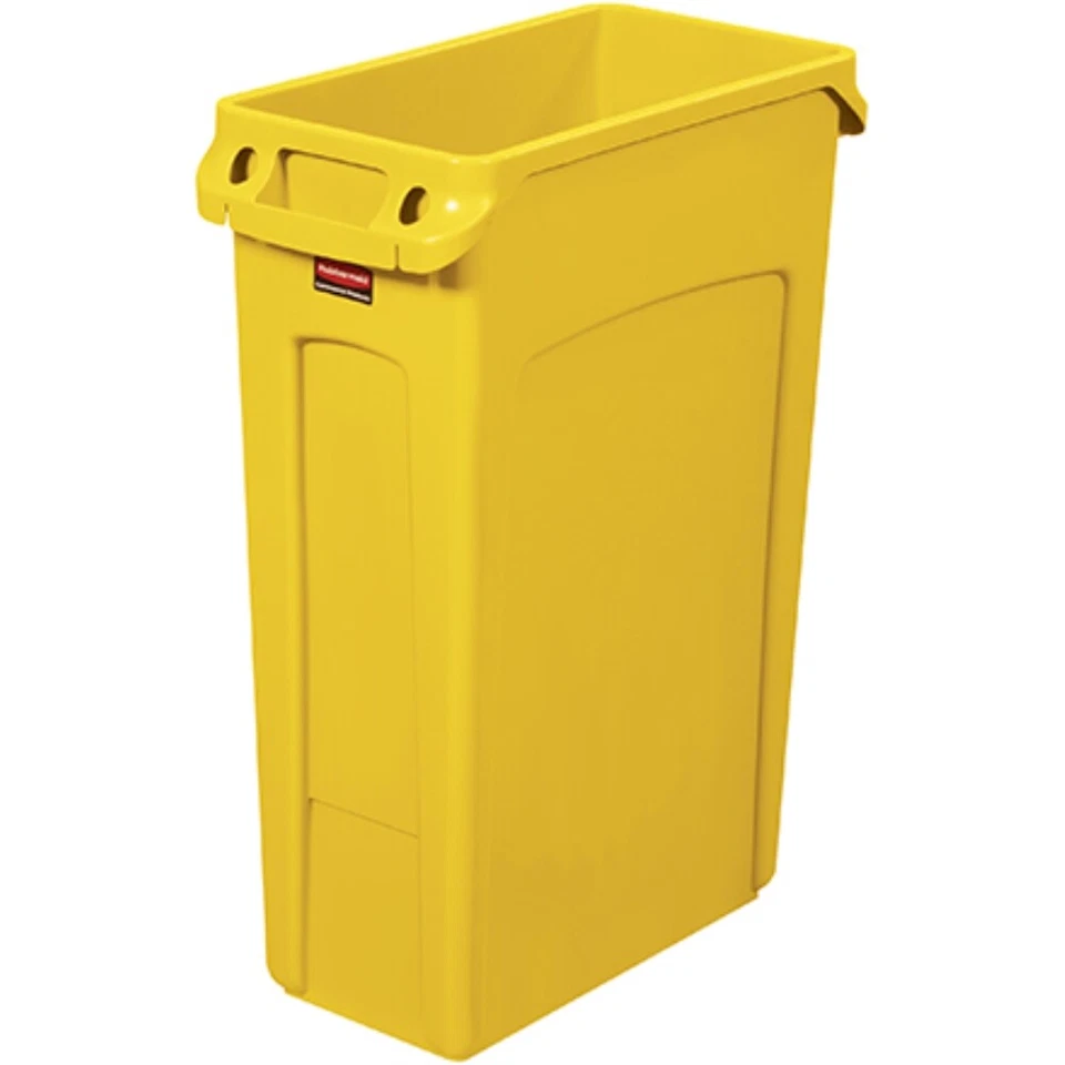 Bote de basura Rubbermaid® Slim Jim® - 23 galones, amarillo (1 cada uno) Foto 1 de 1