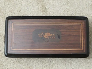 Antique 19th Century Cylinder Music Box with Walnut Case Swiss Made - Foto 1 di 10
