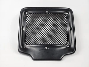 NEW KAWASAKI TECATE 86-87 KXT250 BLACK PLASTIC FRONT NUMBER PLATE DC PLASTICS - Picture 1 of 3