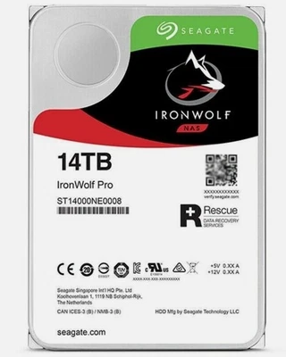 NEW Seagate IronWolf Pro NAS ST14000NE0008 14TB 7200RPM SATA 6,0 GB/s 256MB HDD - Image 1 of 3