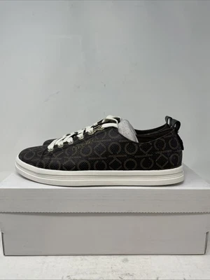 Calvin Klein Michaela Logo Lace Up Shoes Sneakers Brown Women's 8 M - Image 1 of 4