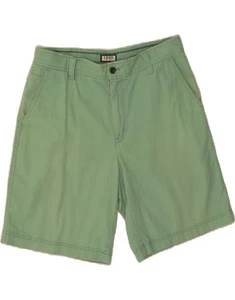 IZOD Mens Chino Shorts W32 Medium Green Cotton DD00 - Picture 1 of 3