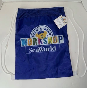 Neu mit Etikett Build A Bear Workshop at SeaWorld Tragetasche Kordelzugbeutel - Bild 1 von 5