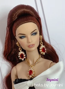 Collar Pendientes Para Moda Royalty Integrity Amapola Parker NuFace Muñeca Joyería - Imagen 1 de 4