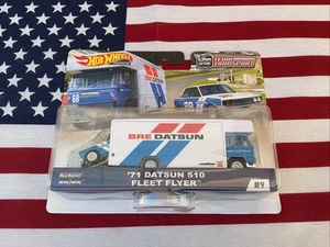 Hot Wheels Premium - Team Transport - '71 DATSUN 510 Fleet Flyer - BRE - Picture 1 of 6