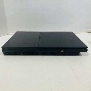 Sony PlayStation 2 Slim PS2 Schwarz Konsole Nur Spielsystem SCPH-90001 UNGETESTET - Bild 1 von 11