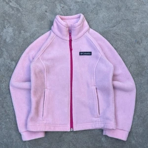 Children Pink Columbia Zip Up Fleece Jacket - Picture 1 of 5