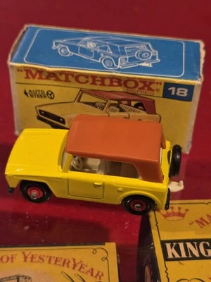 MATCHBOX SUPERFAST TRANSITIONAL  #18 FIELD CAR MINT RED WHEELS IN BOX - Image 1 of 2
