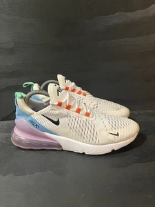 Nike Air Max 270 Womens Size 10 White Blue Purple Orange Shoes Dx2351-100 - Picture 1 of 8