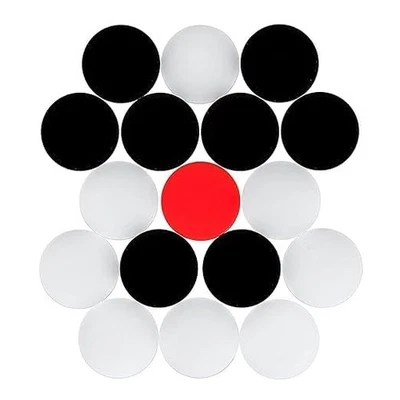 Carrom Coins 19 (Goti) with 1 Striker  Carrom Board Game Accessorie - Image 1 of 4