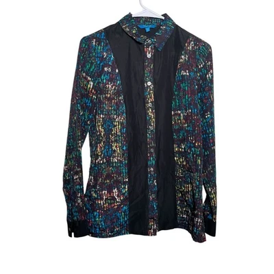 Blusa Derek Lam for Design Nation para mujer XS con botones manga larga cuello Foto 1 de 4