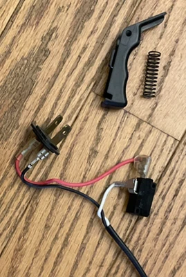 KW3 Switch Spring Trigger Trimmer GH710 Type 1 Black Decker Switch ON/OFF OEM - Image 1 of 4