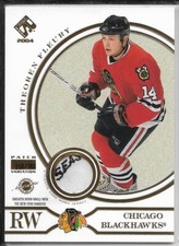 2003-04 PACIFIC PRIVATE STOCK RESERVE PATCH 153 THEOREN FLEURY 118/300 HAWKS