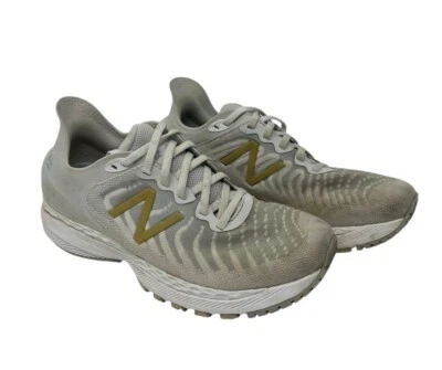 Zapatos para correr New Balance Fresh Foam 860 V11 para mujer talla 8,5 W860W11 blancos/dorados Foto 1 de 4