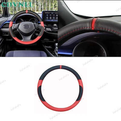 For Toyota C-HR CHR 2016-2022 Accessories Black & red Car Steering Wheel Cover Foto 1 de 4