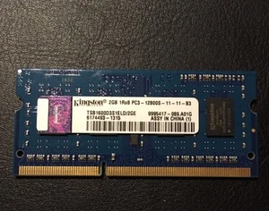Kingston 2GB PC3-12800 DDR3-1600 SO-DIMM Laptop Memory - Picture 1 of 2
