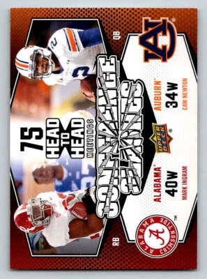 2011 Upper Deck Conference Clashes #CC6 Mark Ingram/Cam Newton (ref 196685) - Image 1 of 2