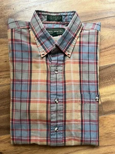 Neil martin Button Down Plaid Long Sleeve Large - Picture 1 of 7
