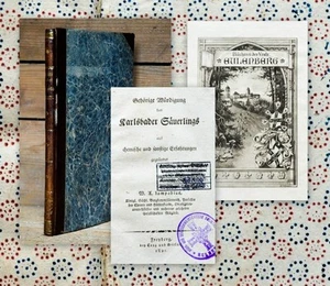 1821 Lampadius Karlsbad Karlovy Vary Chemie Gas Bibliothek Schloss Eulenberg - Picture 1 of 1