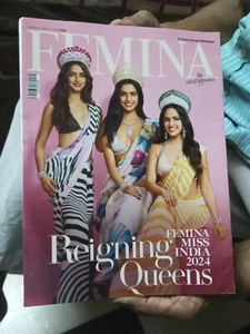 FEMINA MAGAZINE MARCH - APRIL 2025 PAGES 188 FEMINA MISS INDIA 2024 , QUEENS ETC - Picture 1 of 7