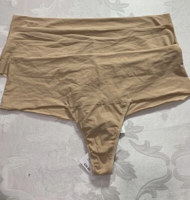 Tanga de tiro alto Hanky Panky Breathe para mujer, talla 2X, paquete de 3 Foto 1 de 4